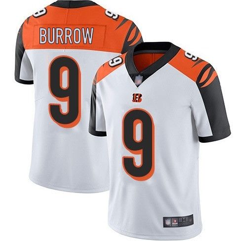 Men's Cincinnati Bengals #9 Joe Burrow White Vapor Untouchable Limited Stitched NFL Jersey